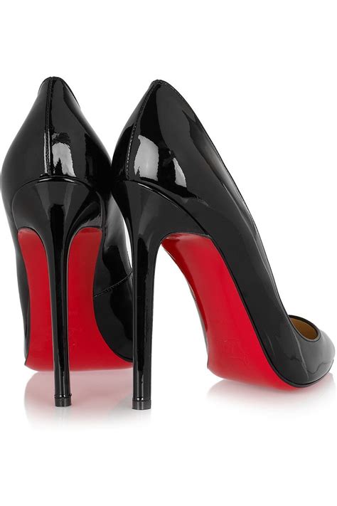 louis vuitton black nd red heels